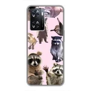 Силіконовий Чохол з Энотами на Oppo a57s (Смішні Єноти)
