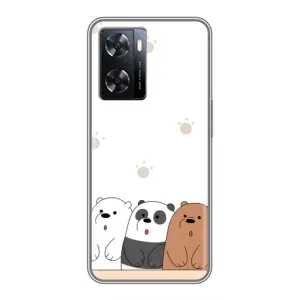 Чехлы с изображением разных животных для Oppo a57s (Удивленные медвеженки)