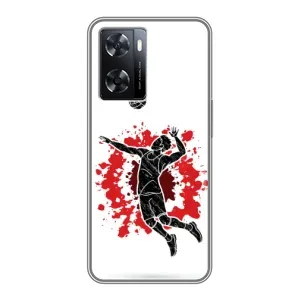 Чехлы с принтом Спортивная тематика для Oppo a57s (Волейболист)