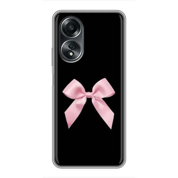 Чехол с рисунком «Бант на черном» для OPPO A58 (4G) Чехол с рисунком «Бант на черном» для OPPO A58 (4G)