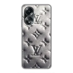 Текстурний Чохол Louis Vuitton для Оппо А58 (4G) (Бежевий ЛВ)