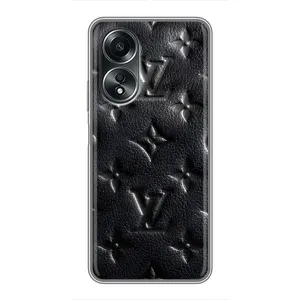 Текстурний Чохол Louis Vuitton для Оппо А58 (4G) (Чорний ЛВ)