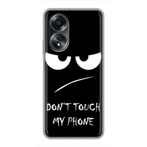 Чехол с прикольным текстом на OPPO A58 (4G) (Dont)
