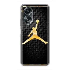 Силіконовый Чохол Nike Air Jordan на Оппо А58 (4G) (Джордан 23)