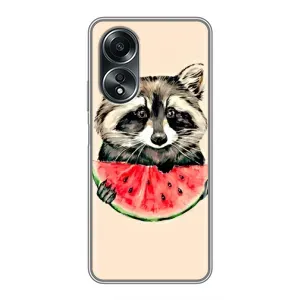 Силіконовий Чохол з Энотами на OPPO A58 (4G) (Єнот)