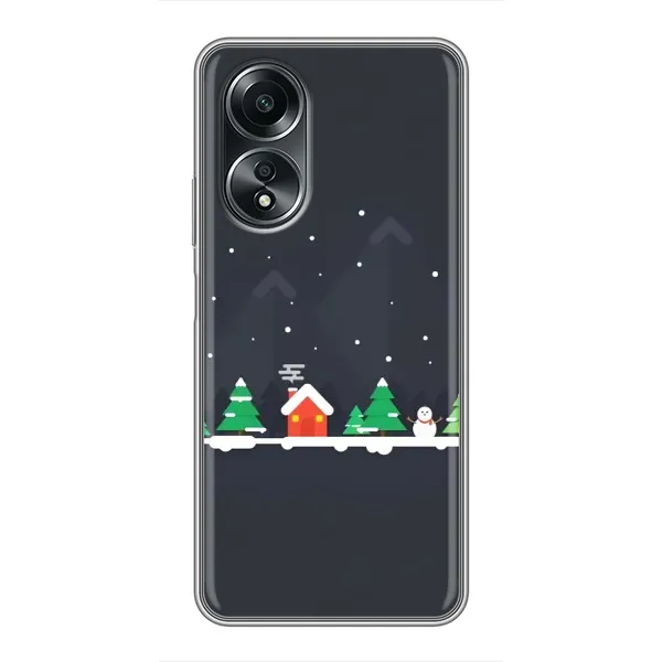 Чехол с рисунком «Город зимний» для OPPO A58 (4G) Чехол с рисунком «Город зимний» для OPPO A58 (4G)