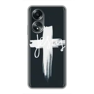 Чехлы для Оппо А58 (4G) (Крест Иисуса) (Jesus)