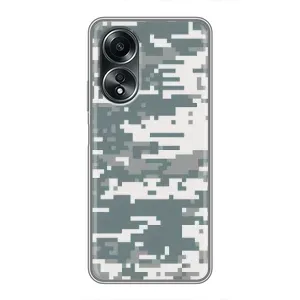 Камуфляжный Чехол для Оппо А58 (4G) (Камуфляжный Хаки)