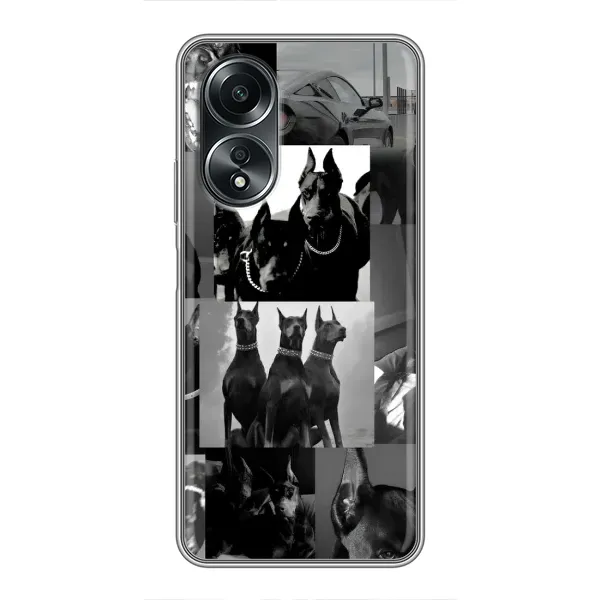 Чехол с рисунком «Коллаж Доберман» для OPPO A58 (4G) Чехол с рисунком «Коллаж Доберман» для OPPO A58 (4G)