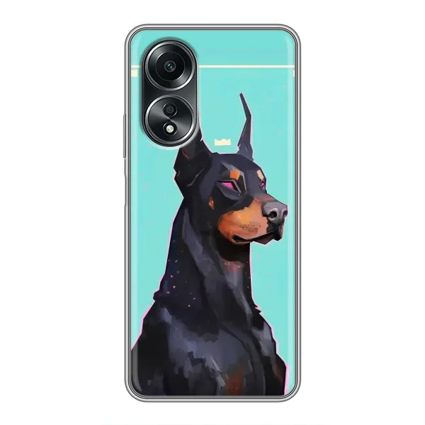 Чехол с рисунком «Король доберман» для OPPO A58 (4G) Чехол с рисунком «Король доберман» для OPPO A58 (4G)