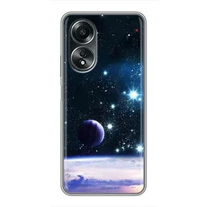 Чохол (ТПУ) з планетами на OPPO A58 (4G) (Космічний вид)