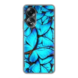 Силіконовий бампер з картинкою звірів для OPPO A58 (4G) (Крила метеликів)