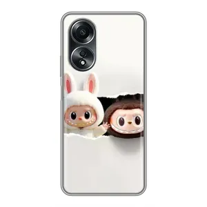 Чохол з принтом Лабубу для OPPO A58 (4G) (Фігурки Labubu)