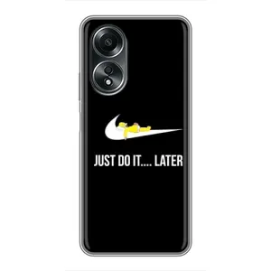 Силіконовый Чохол на OPPO A58 (4G) з картинкою НАЙК (Later)