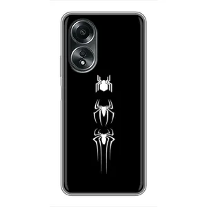Чехол Супергерой Человека Паука на OPPO A58 (4G) (Лого паука)