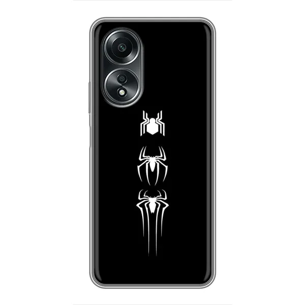 Чехол с рисунком «Лого паука» для OPPO A58 (4G)