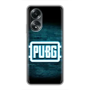 Чехол (TPU) с картинкой "Лого Пабг" на Оппо А58 (4G) (Лого PUBG)