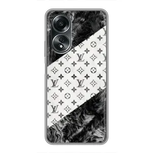 Чохол Стиль Louis Vuitton на OPPO A58 (4G) (LV на білому)