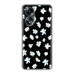 Чехол с ромашками на OPPO A58 (4G) (Маленькие ромашки)