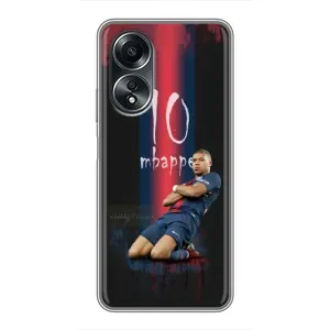Чехол (TPU) с Футболистом на OPPO A58 (4G) (MBAPPE 10)