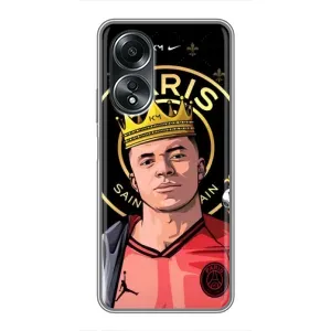 Чехол (TPU) с Футболистом на OPPO A58 (4G) (Mbappe King)