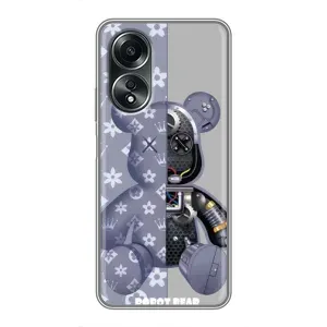 Силіконовий чохол для OPPO A58 (4G) (Ведмідь Louis Vuitton)