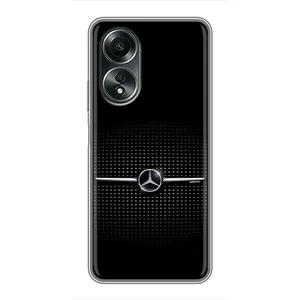 Силиконовый бампер с картинкой машины на OPPO A58 (4G) (Mercedes)