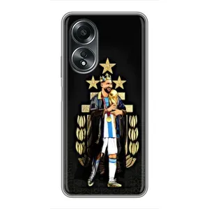 Чехлы Лео Месси Аргентина для OPPO A58 (4G) (Месси король)
