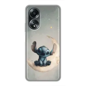 Чехол с рисунком Стич для OPPO A58 (4G) (Милый Стич)
