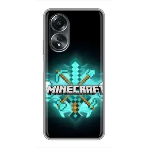Чехол майнкрафт для OPPO A58 (4G) (MineCraft 2)