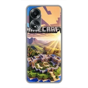 Чехол майнкрафт для OPPO A58 (4G) (MINECRAFT)