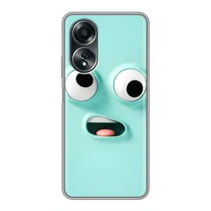 Чехол с рисунком «Забавное мятное лицо» для OPPO A58 (4G)