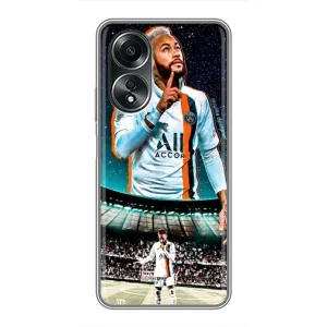 Силиконовый Чехол OPPO A58 (4G) (Неймар ПСЖ)