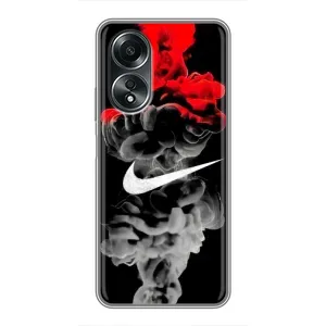 Силіконовый Чохол на OPPO A58 (4G) з картинкою НАЙК (Nike дим)
