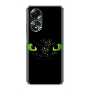 Чехол дракон Беззубик для OPPO A58 (4G) (Глаза Беззубика)