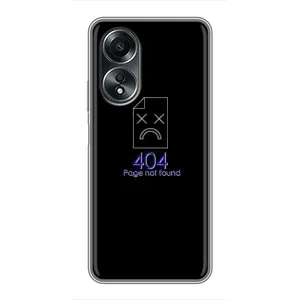 Чехол для программиста на Оппо А58 (4G) (Ошибка 404)