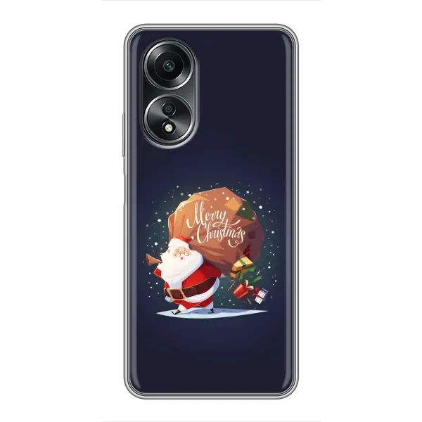 Чехол с рисунком «Подарки от Санты» для OPPO A58 (4G)