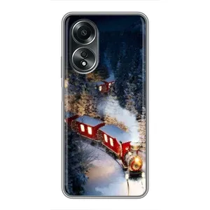 Силиконовый бампер на рождество для OPPO A58 (4G) (Поезд)