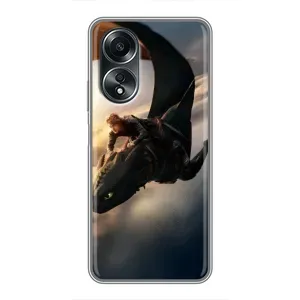 Чехол дракон Беззубик для OPPO A58 (4G) (Полет Беззубика)