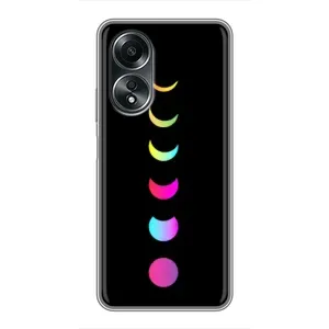 Чохол (ТПУ) з планетами на OPPO A58 (4G) (Повнолуння)