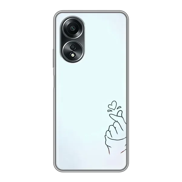 Чехол с рисунком «Сердце на голубом» для OPPO A58 (4G) Чехол с рисунком «Сердце на голубом» для OPPO A58 (4G)