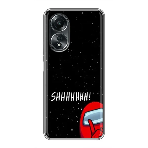 Чехол с рисунком «SHHHHH» для OPPO A58 (4G) Чехол с рисунком «SHHHHH» для OPPO A58 (4G)