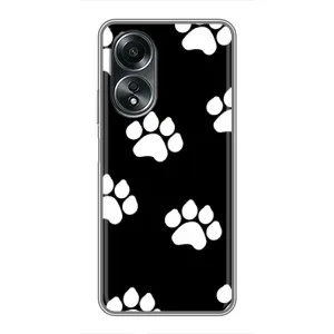 Бампер для OPPO A58 (4G) з картинкою "Песики" (Сліди собак)