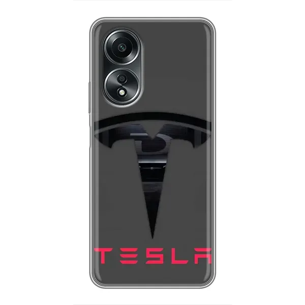 Чехол с рисунком «Logo TESLA» для OPPO A58 (4G) Чехол с рисунком «Logo TESLA» для OPPO A58 (4G)