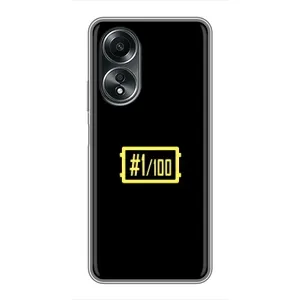 Чехол (TPU) с картинкой "Лого Пабг" на Оппо А58 (4G) (ТОП 1)