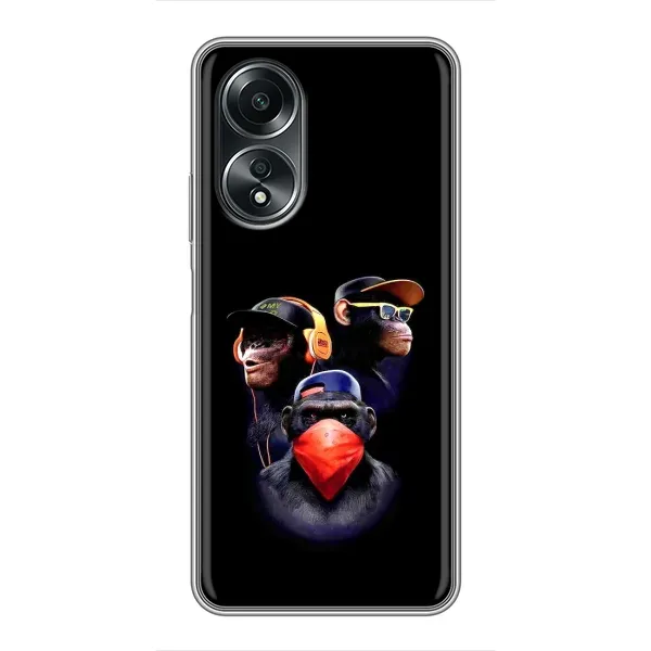 Чехол с рисунком «Три обезьяны» для OPPO A58 (4G) Чехол с рисунком «Три обезьяны» для OPPO A58 (4G)