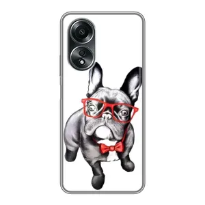 Бампер для OPPO A58 (4G) з картинкою "Песики" (В окулярах)