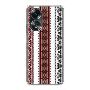Силиконовый Чехол на OPPO A58 (4G) с картинкой Вышиванки (Вышиваночки)