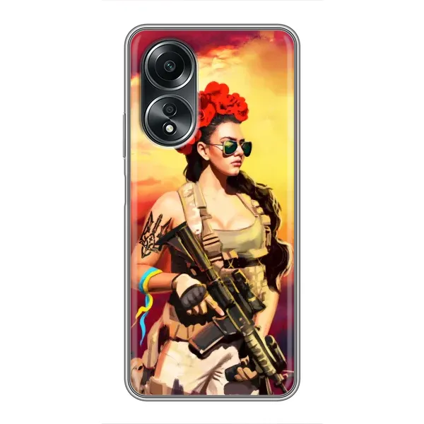 Чехол с рисунком «Женщина солдат» для OPPO A58 (4G) Чехол с рисунком «Женщина солдат» для OPPO A58 (4G)