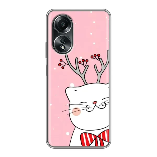 Чехол с рисунком «Зимний кот» для OPPO A58 (4G) Чехол с рисунком «Зимний кот» для OPPO A58 (4G)